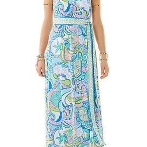 Lilly Pulitzer Multicolor Paisley Maxi Dress